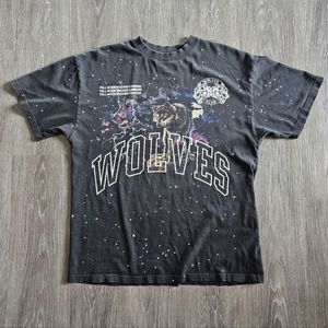 Darc Sport Eye Of The Storm Premium Vintage Oversized Tee in Night Sky - Large